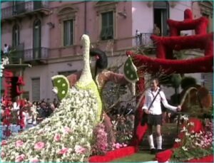 Blumenkorso Sanremo, Ligurien, italienische Riviera