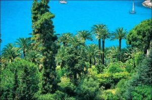 Menton. Jardin de la Villa Maria Serena, Urlaub an der italienischen Riviera im Ferienhaus bei Dolceacqua in Ligurien