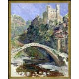 Claude Monet die Brücke von Dolceacqua