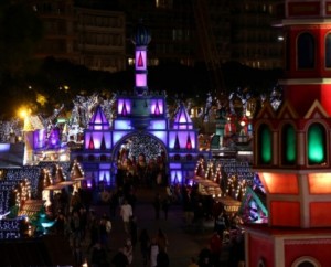Russische Weihnachten im Weihnachtsdorf von Monaco