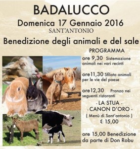 Badalucco Segnung der Tiere am Sant'Antonio