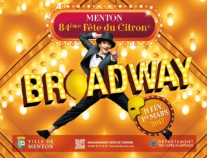 Menton Zitronenfest 2017 mit dem Thema Broadway