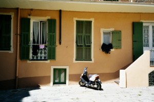 Bordighera, Centro storico. Urlaub an der italienischen Riviera in Ligurien