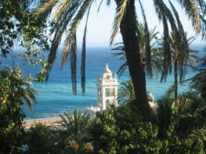 Bordighera. Die Villa Garnier. Urlaub an der italienischen Riviera in Ligurien