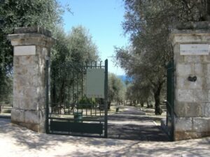 Menton. Parc du Pian. Im Urlaub an der italienischen Riviera in Ligurien.