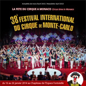 Monte Carlo 38. Zirkusfestival. Im Urlaub an der italienischen Riviera in Ligurien