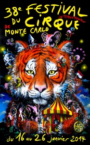Monte Carlo Zirkusfestival im Januar 2014. Urlaub an der italienischen Riviera im Ferienhaus bei Dolceacqua in Ligurien