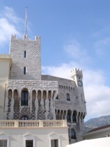 Fürstentum Monaco. Schloss. Im Urlaub an der italienischen Riviera in Ligurien