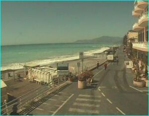 Webcam Bordighera.Urlaub an der italienischen Riviera.