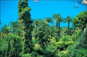 Menton. Jardin de la Villa Maria Serena, Urlaub an der italienischen Riviera im Ferienhaus bei Dolceacqua in Ligurien