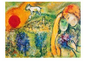 Saint-Paul de Vence. Marc Chagall "Die Liebenden von Vence"
