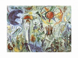 Saint Paul de Vence.Gemälde "La Vie" von Marc Chagall