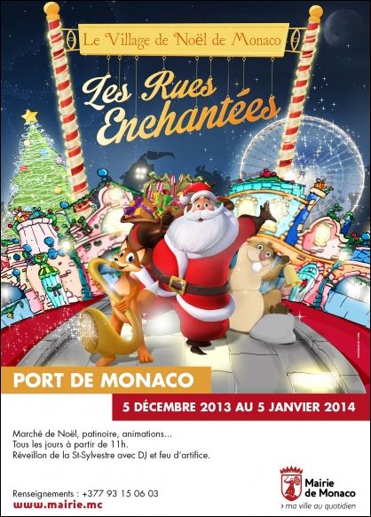 Weihnachten in Monte Carlo. Urlaub an der Côte d'Azur gleich neben der italienischen Riviera.