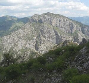 Monte Toraggio in den ligurischen Alpen an der italienischen Riviera