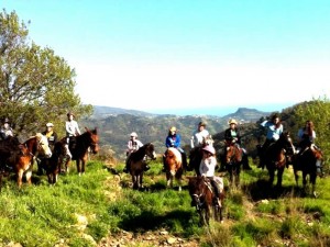 Reiten im Hinterland der italienischen Riviera in Ligurien