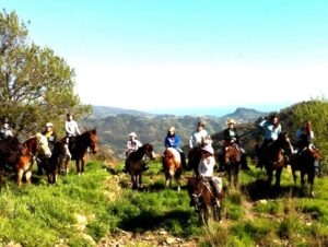 Reiten im Hinterland der italienischen Riviera in Ligurien