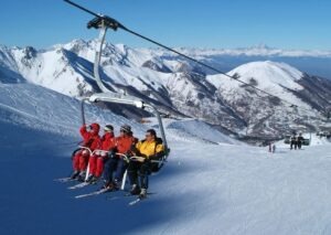 Limone. Riserva bianca. Skigebiet in den Seealpen nahe der ligurischen Küste