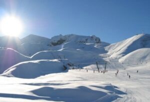 Skifahren in den Seealpen