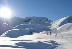 Skifahren in den Seealpen