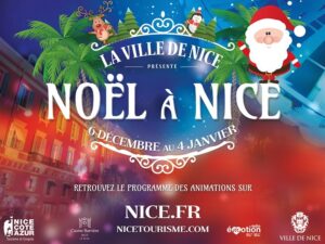 Weihnachten in Nizza an der französischen Riviera