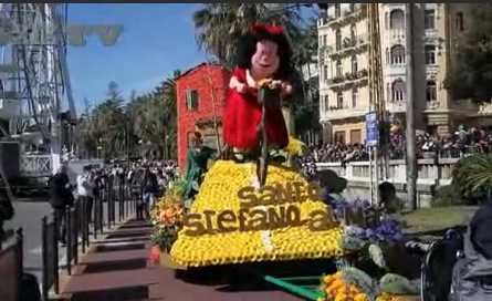Santo Stefano al Mare gewinnt beim Blumenkorso in San Remo