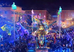 Karneval in Nizza an der Côte d'Azur