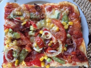 Pizza con verdura Gemüsepizza