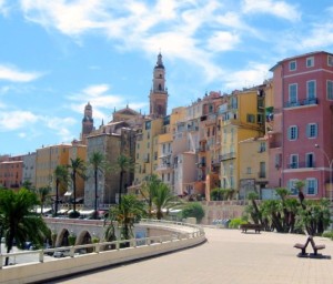 Menton an der franzoesischen Riviera