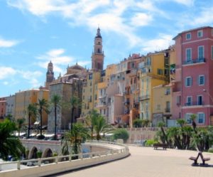 Menton an der franzoesischen Riviera