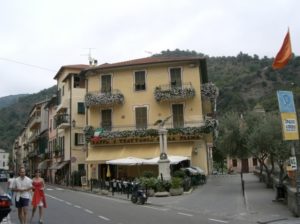 auf der Terrasse in Dolceacqua