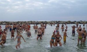 Neujahrsbaden in Sanremo