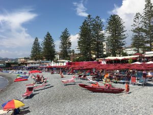 Bordighera am Strand